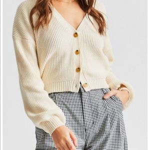 Brixton barrio cardigan dove L